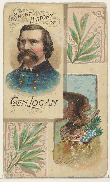 W. Duke, Sons & Co., A Short History: General John Logan, from the Histories of Generals series (N114) issued by W. Duke, Sons & Co. to promote Honest Long Cut Smoking and Chewing Tobacco