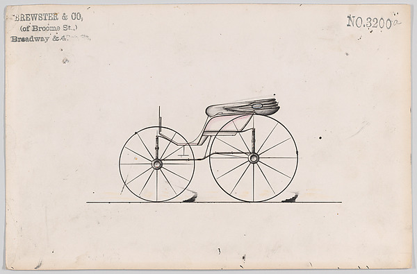 Brewster & Co., Design for Pony Phaeton, no. 3200a