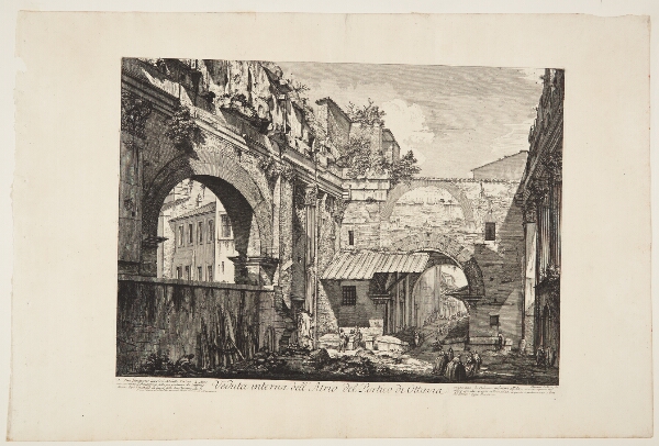 Giovanni Battista Piranesi, Octavia's Portico, set indefra