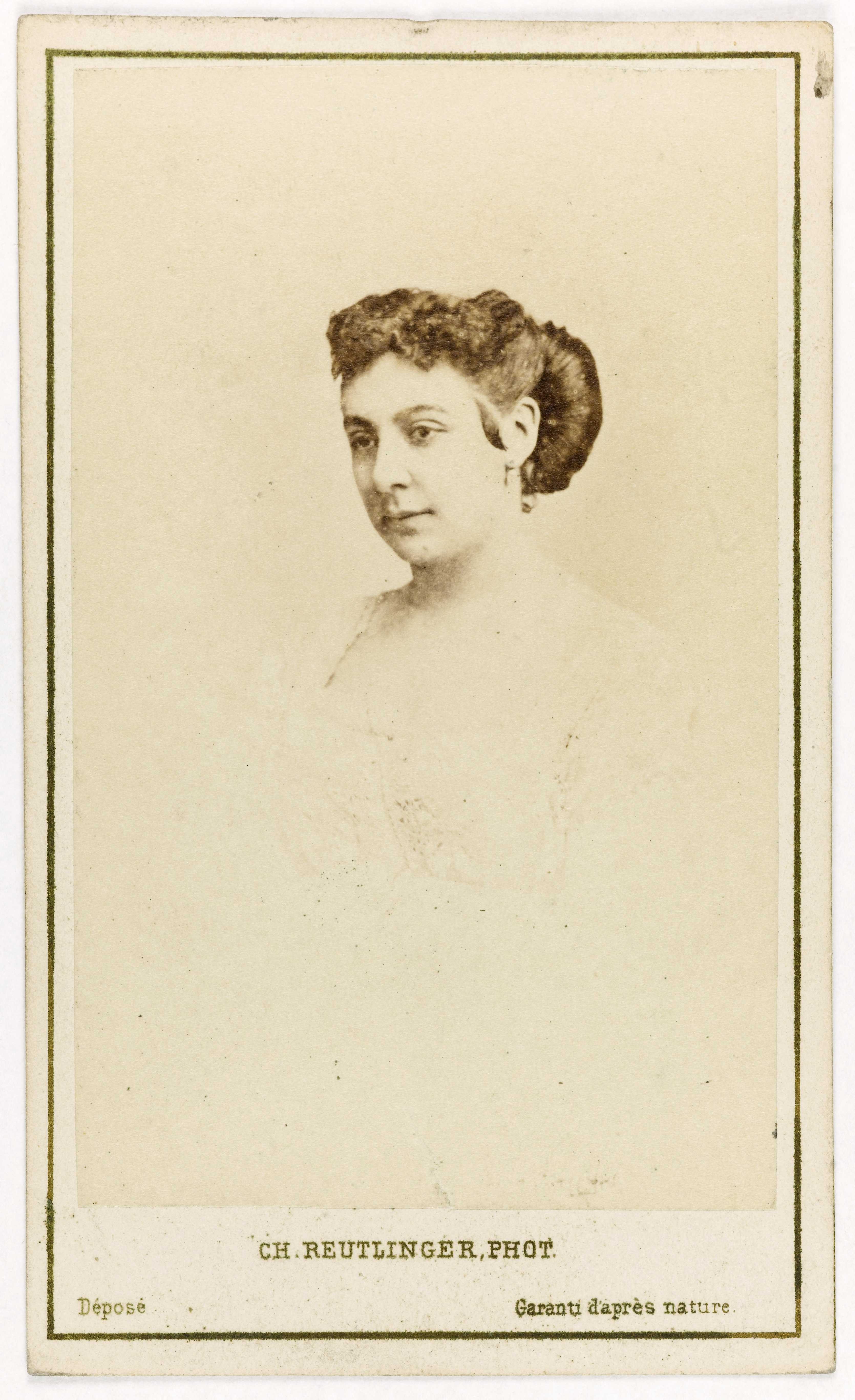 Charles Reutlinger, Portrait d'Angéline Thèse ou Thèze, (danseuse, actrice)