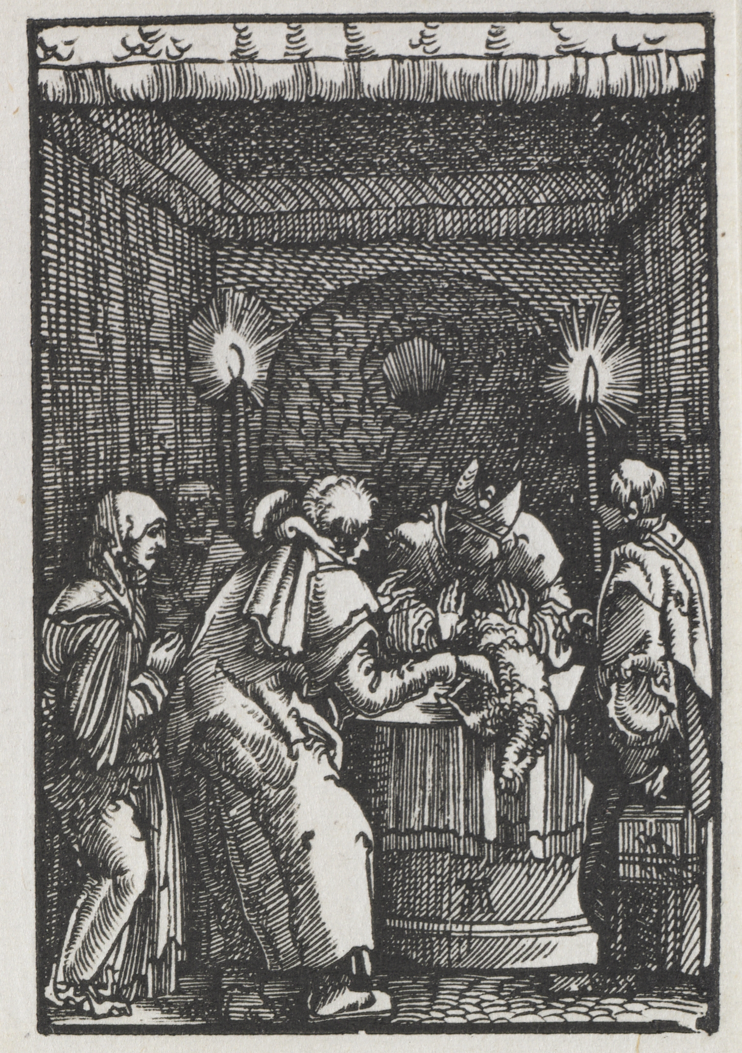 Albrecht Altdorfer, The Fall and Redemption of Man:  Joachim's Offering Rejected by the High Priest