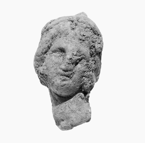 Unknown, Head with Melon Coiffure and Wreath