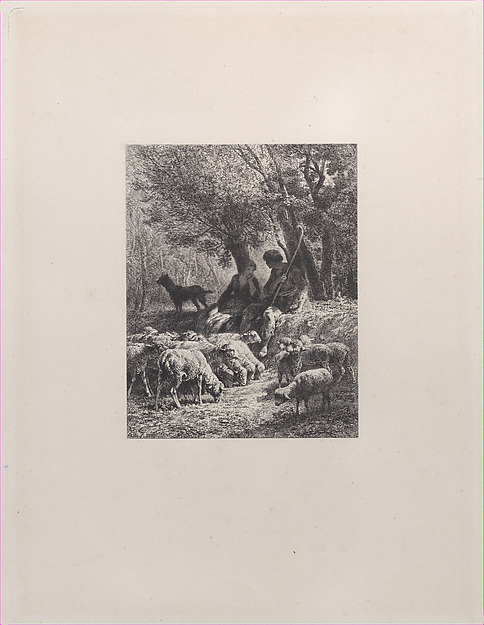Charles Jacque, Pastoral Scene