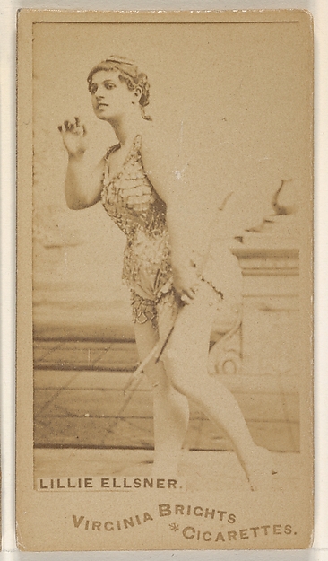 Allen & Ginter, Lillie Ellsner, from the Actors and Actresses series (N45, Type 1) for Virginia Brights Cigarettes