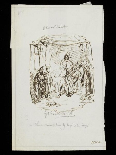 Cruikshank, George, Oliver's reception by Fagin and the boys