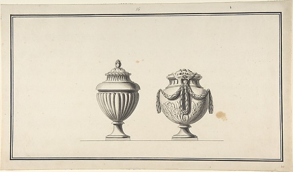 Anonymous, French, 18th century, Design for Urn