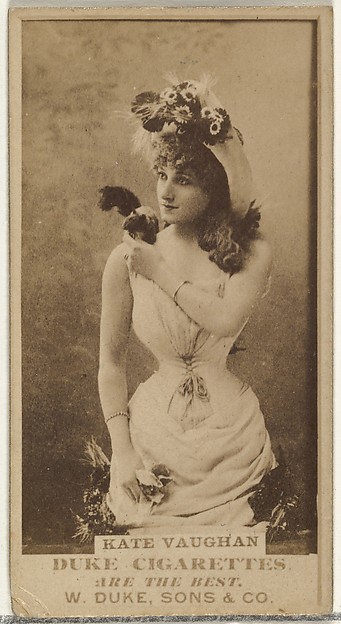 W. Duke, Sons & Co., Miss Kate Vaughan, from the Actors and Actresses series (N145-7) issued by Duke Sons & Co. to promote Duke Cigarettes