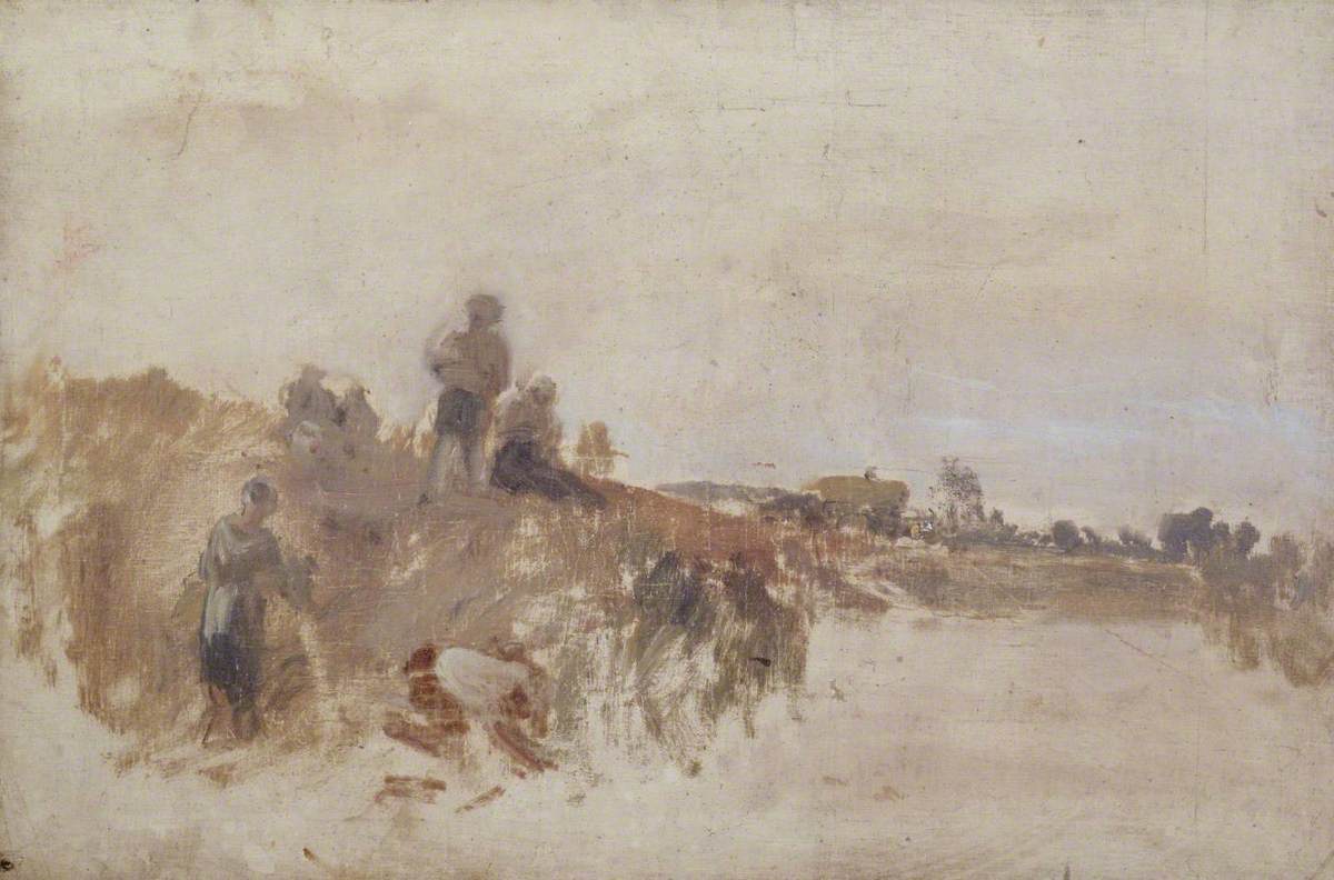 J. M. W. Turner, Sketch for ‘Harvest Dinner, Kingston Bank’