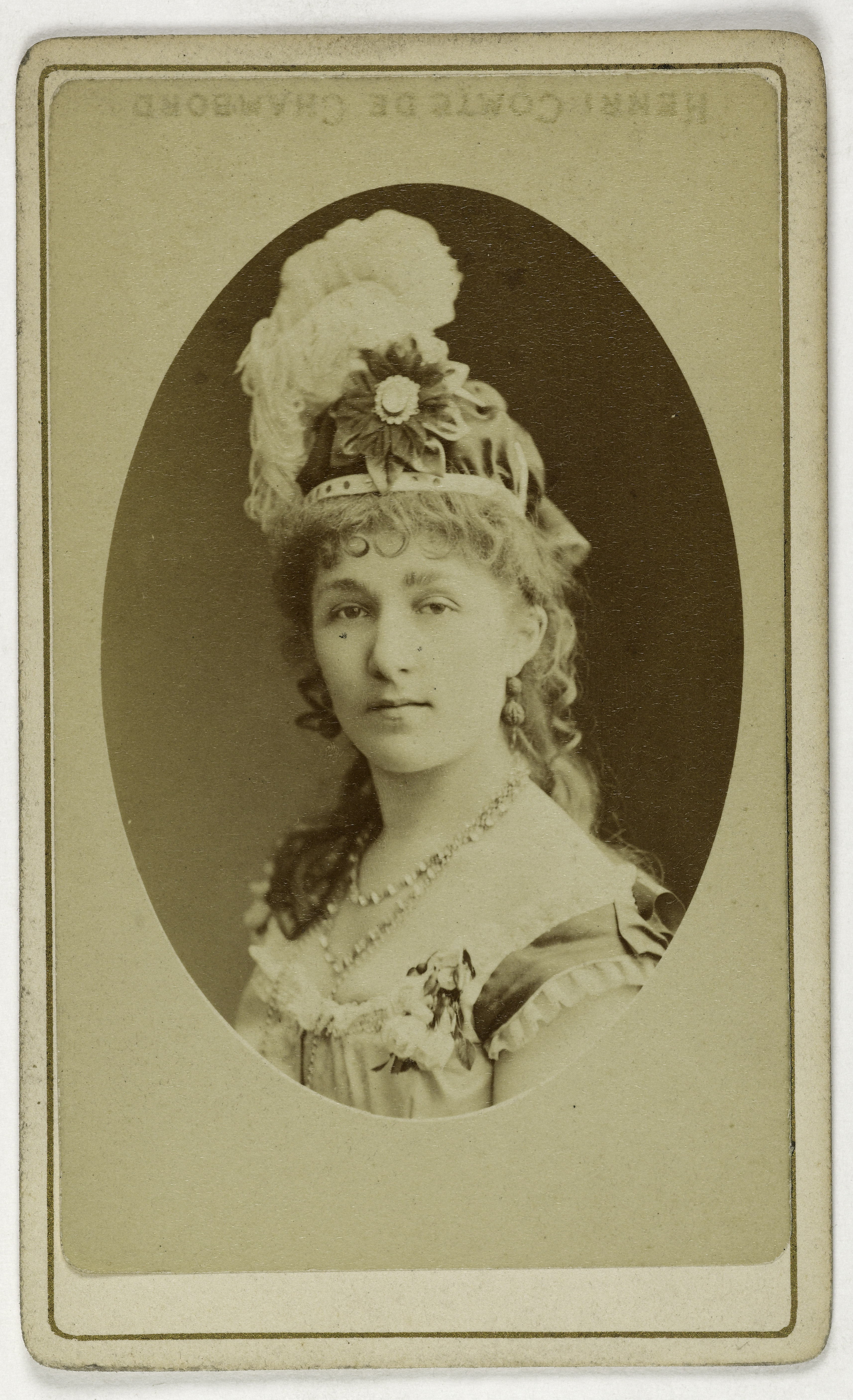 Bacard Fils, Portrait d'Henriette, (actrice au théâtre des Variétés)