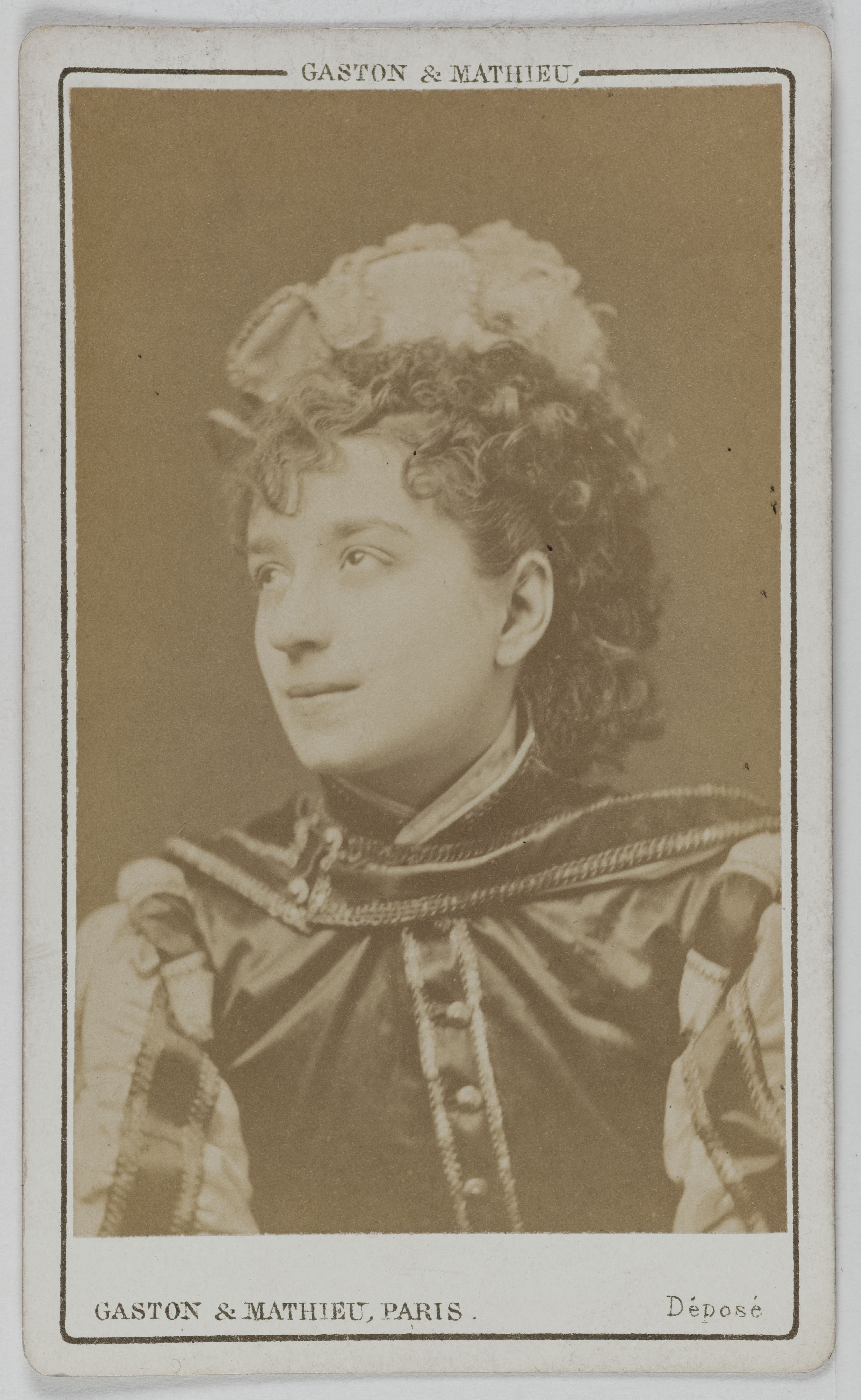 Mathieu & Cie Gaston, Portrait de Marie Leroux, (actrice)