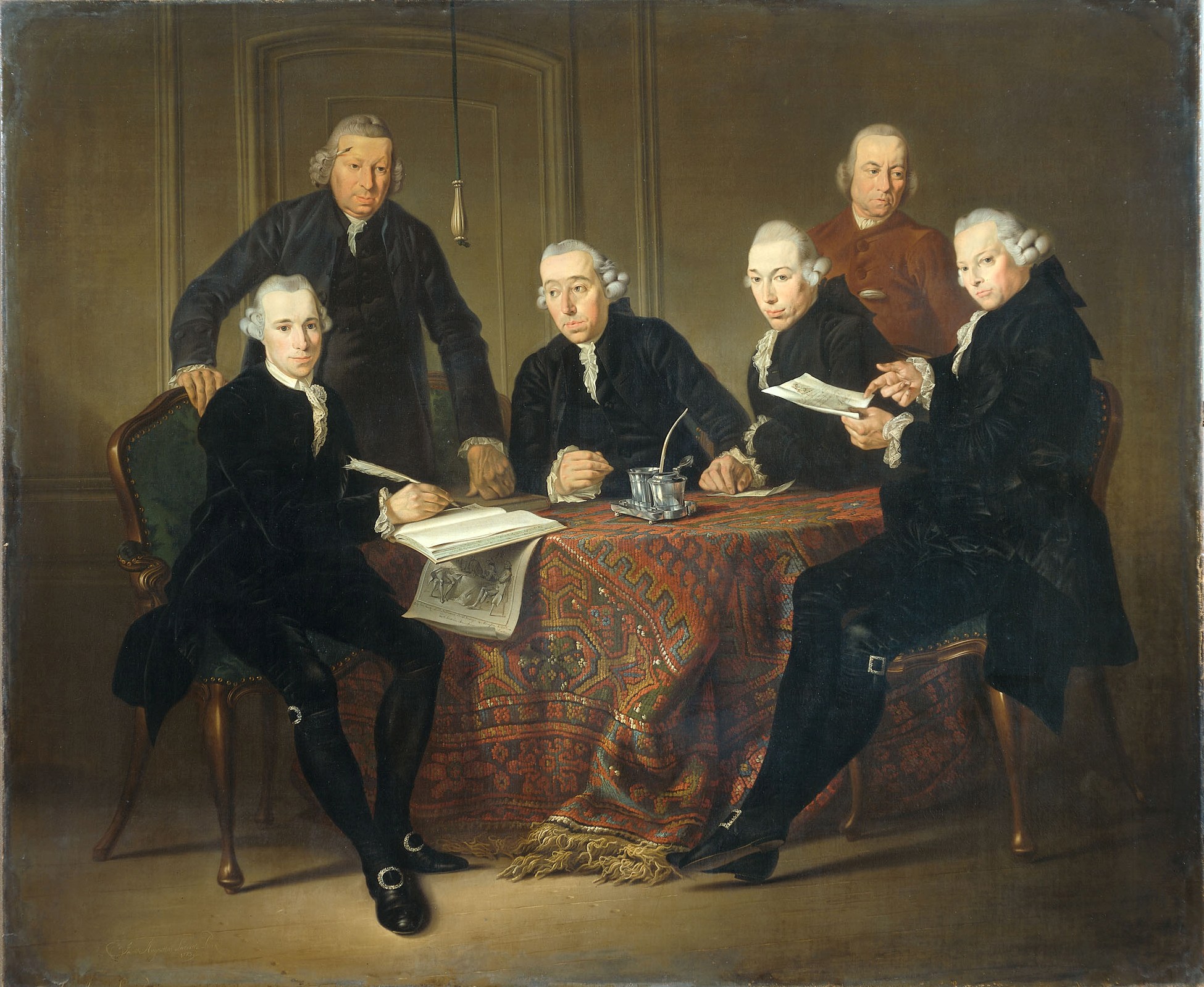 Jacobus Luberti Augustini, Vier regenten van het Leprozenhuis te Amsterdam, 1773