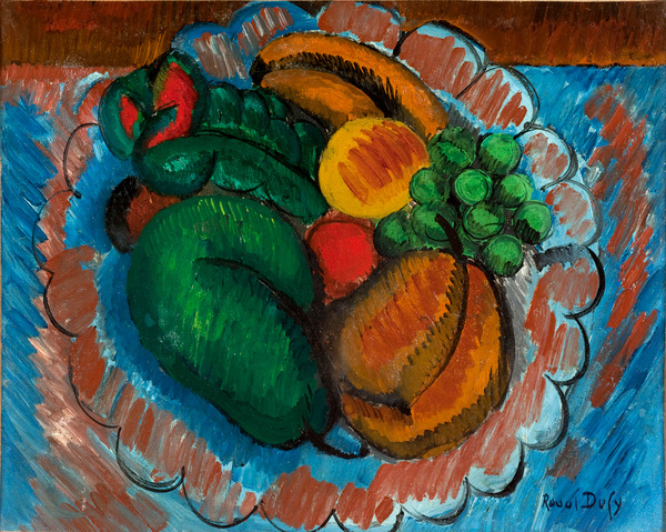 Raoul Dufy, Nature morte, coupe de fruits