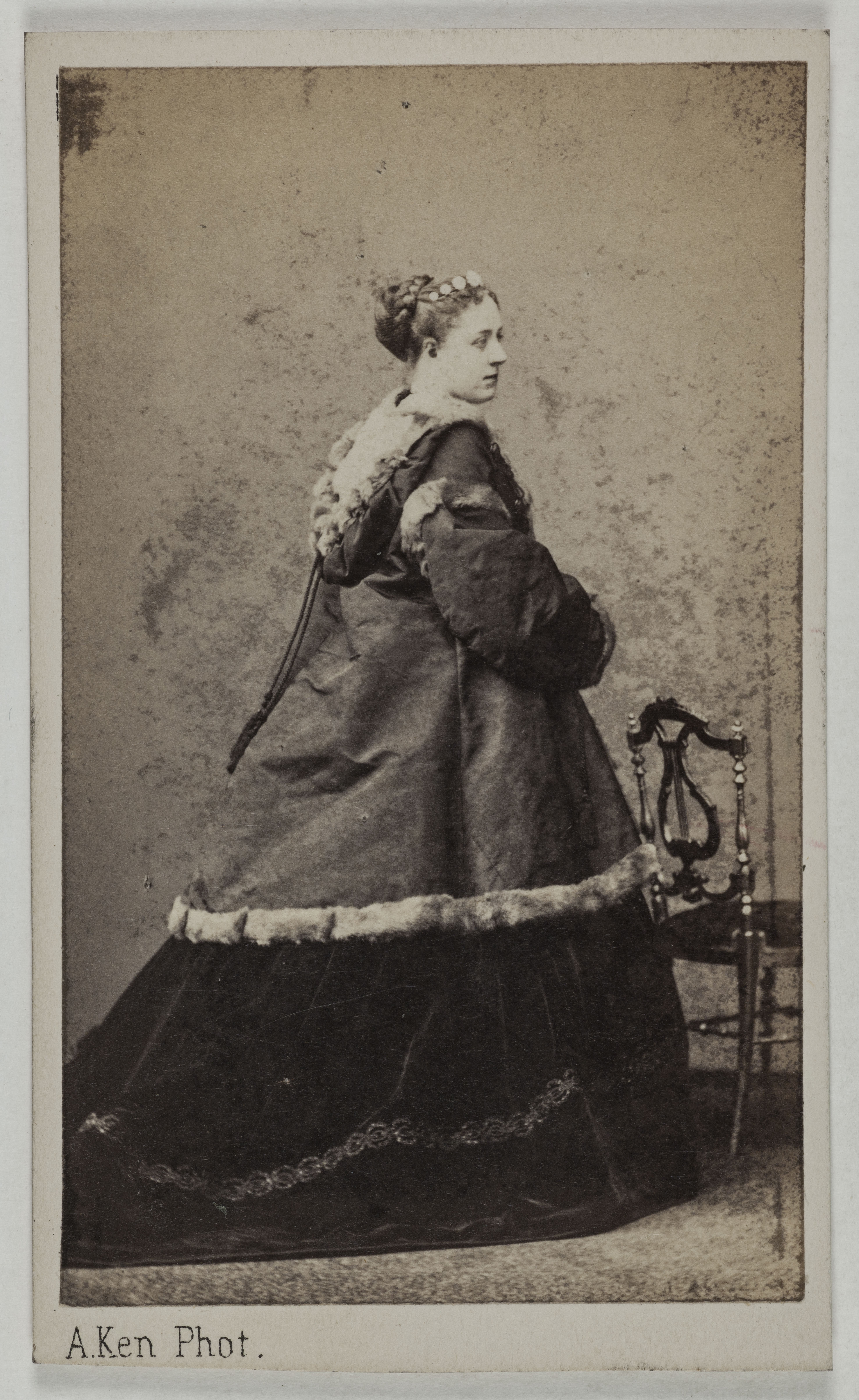 Alexandre Ken, Portrait de Deschamps Rose, (née Céleste Rose Beauregard), (1845-?), (actrice)