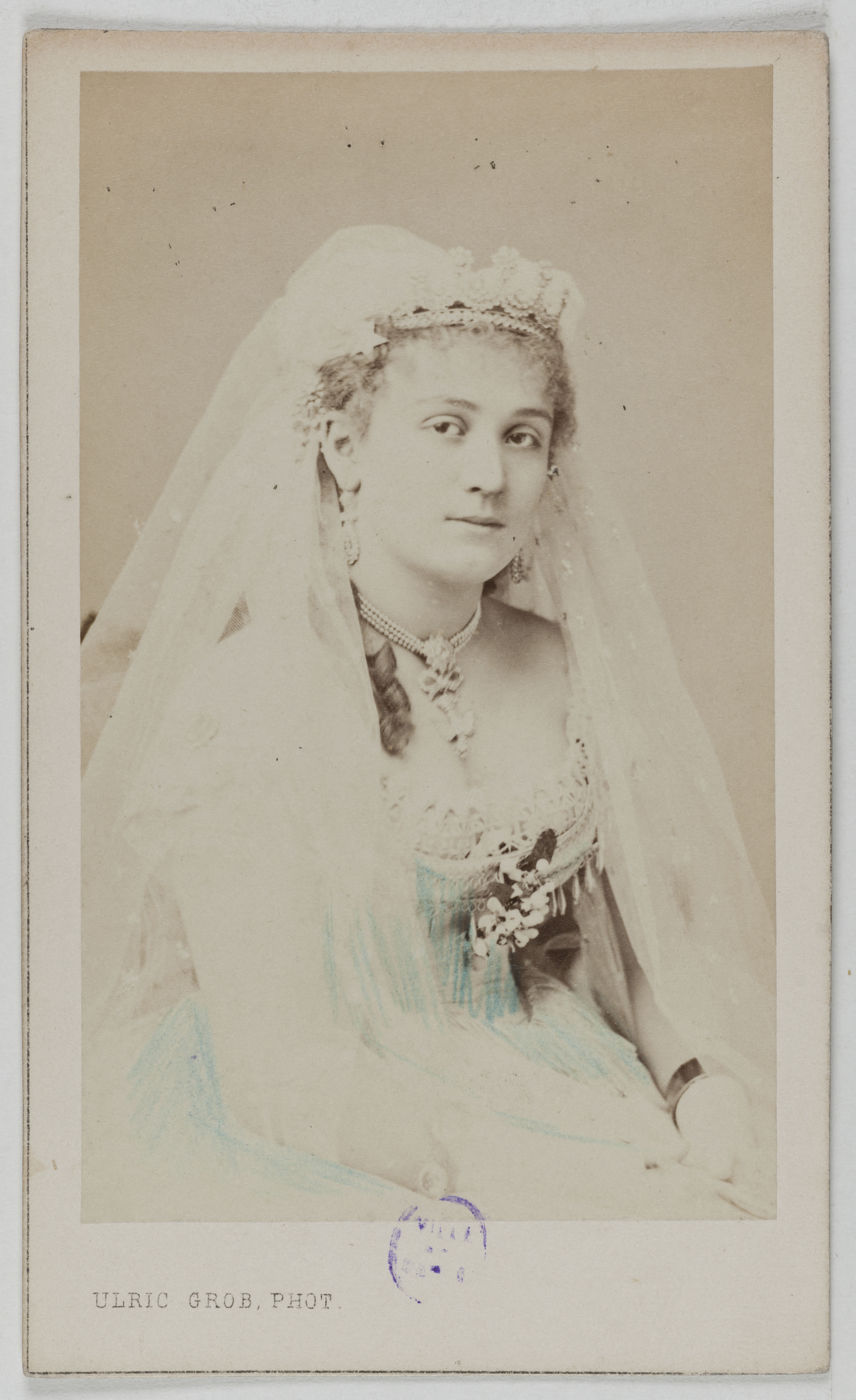 Ulric Grob, Portrait de Berthe Legrand (Adèle Blanchart dite, 1850-1910), (actrice)
