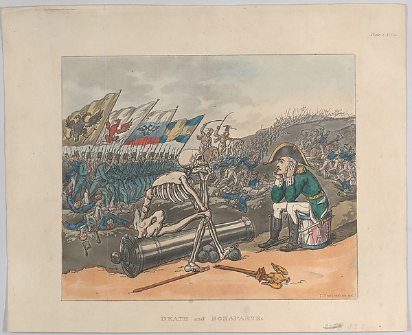 Thomas Rowlandson, Death and Bonaparte, The Two Kings of Terror