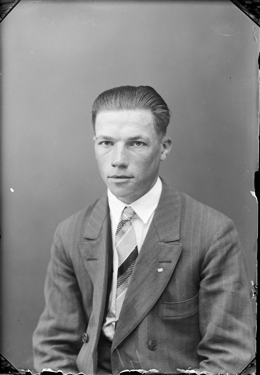 Skötsner-Edhlund, Ateljéporträtt - Sven Andersson från Söderby, Börstil socken, Uppland