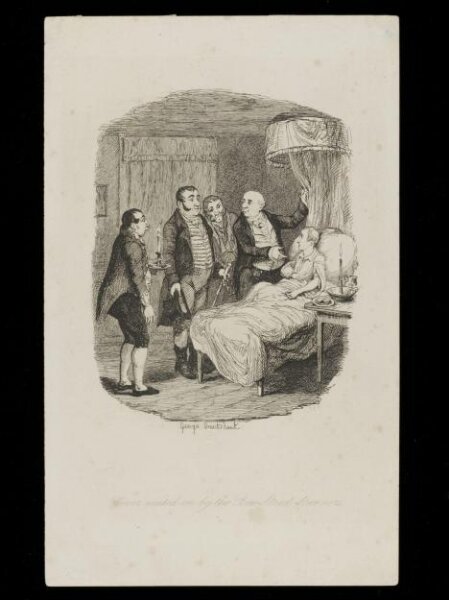 Cruikshank, George, Oliver waited on by the Bow Street Runners