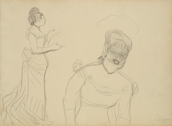 Edgar Degas, Sketches of a Café Singer