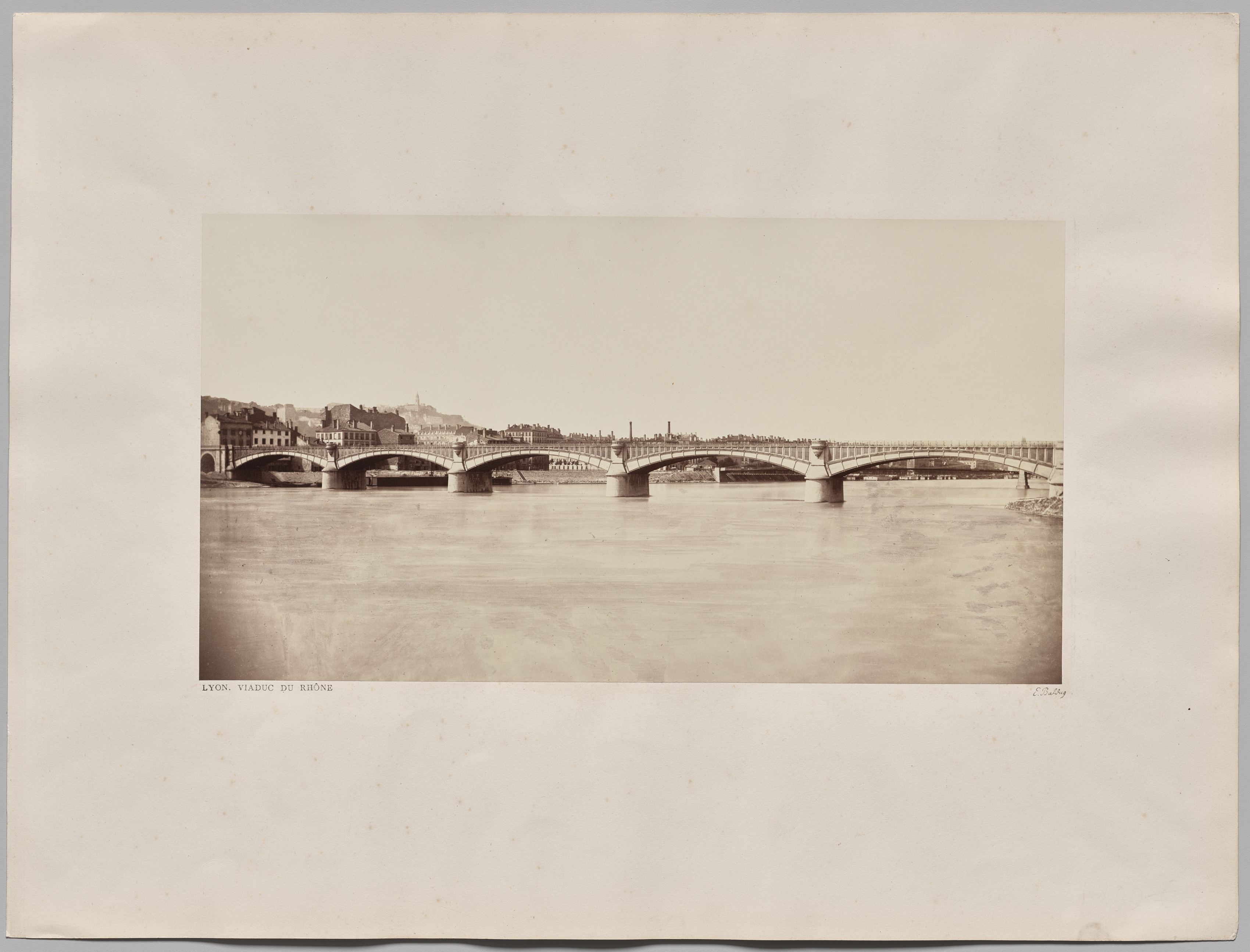 Édouard Baldus, Lyon. Viaduc du Rhône