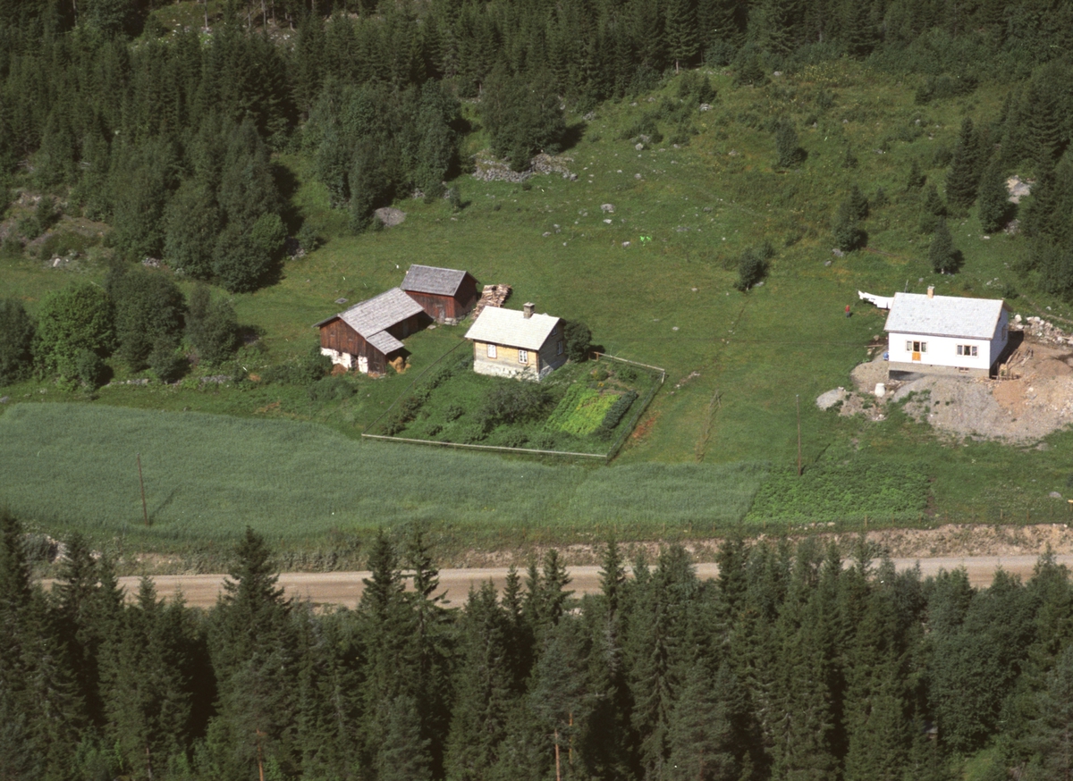 Widerøes Flyveselskap A/S, Flyfoto av Solbergshagen, Næroset ?, Ringsaker.