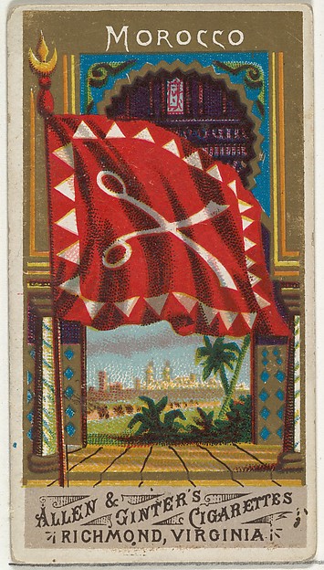 Allen & Ginter, Morocco, from Flags of All Nations, Series 1 (N9) for Allen & Ginter Cigarettes Brands