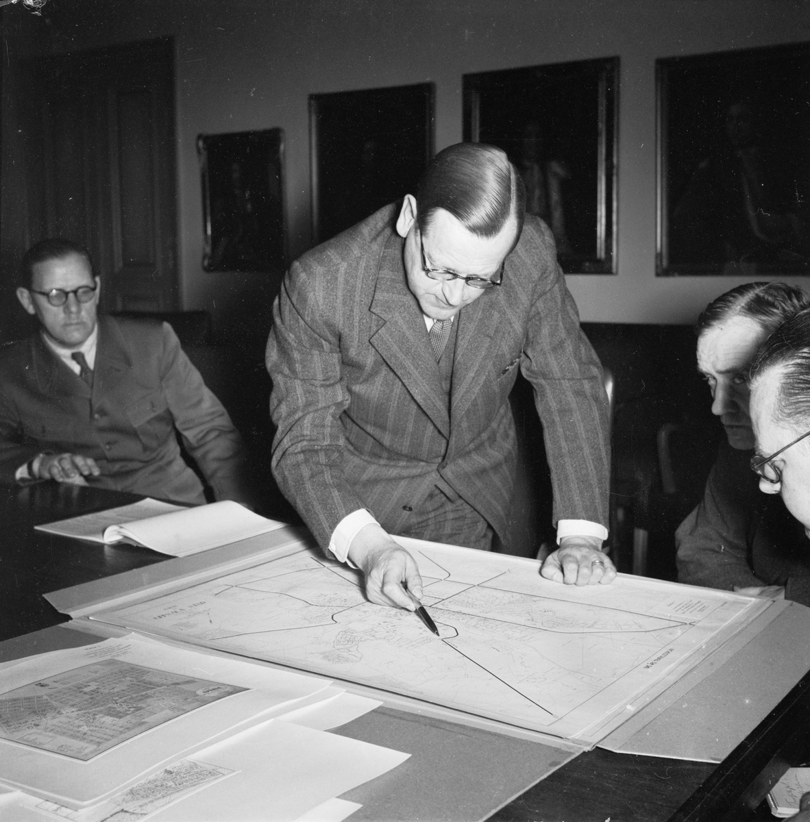 Uppsala-Bild, Nya vägplaner, Uppsala 1948