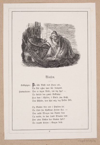 H.P. Hansen, Nissen. Illustration til H.V. Kaalund, "Fabler for Børn"