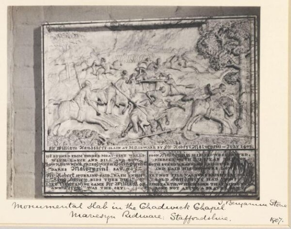 Stone, Benjamin (Sir), National Photographic Record and Survey