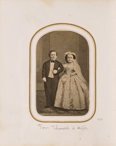 Unknown, [Wedding portrait of Charles Sherwood Stratton and Livinia Warren Stratton]