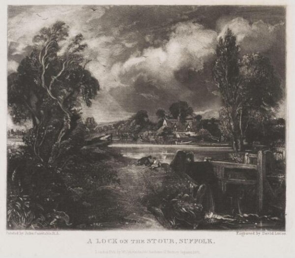 Constable, John RA, A LOCK ON THE STOUR, SUFFOLK