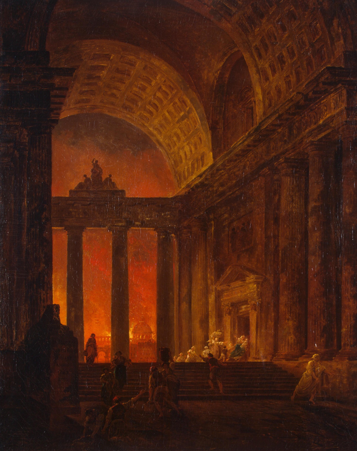 Hubert Robert, Fire of Rome