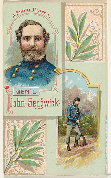 W. Duke, Sons & Co., A Short History: General John Sedgwick, from the Histories of Generals series (N114) issued by W. Duke, Sons & Co. to promote Honest Long Cut Smoking and Chewing Tobacco