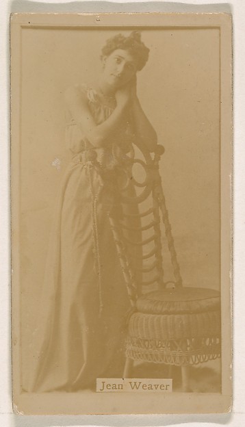Kinney Brothers Tobacco Company, Jean Weaver, from the Actresses series (N245) issued by Kinney Brothers to promote Sweet Caporal Cigarettes