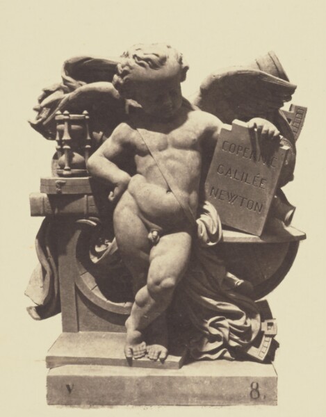 Édouard Baldus, ["L'Astronomie", Sculpture by Jean-François Soitoux, Decoration of the Louvre, Paris]
