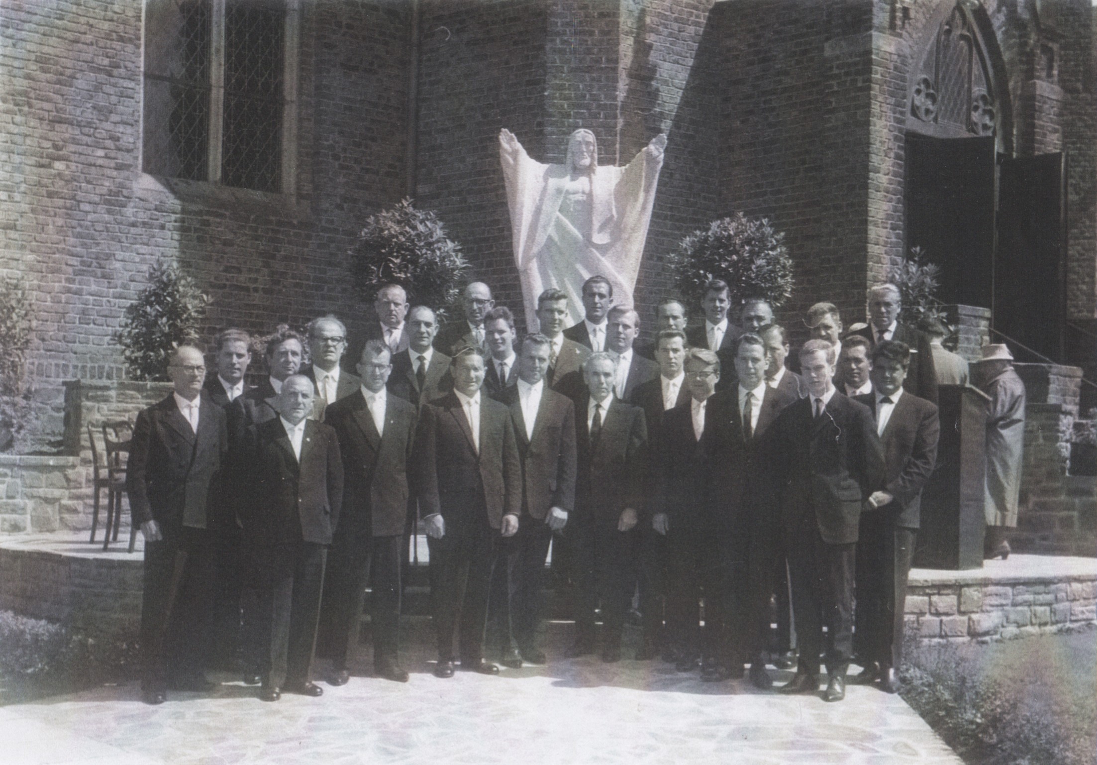 Männergesangverein "Eintracht" Bad Bodendorf 1919, Gruppenfoto anläßlich der 50 Jahrfeier des Männergesangverein "Eintrach" im Jahr 1964