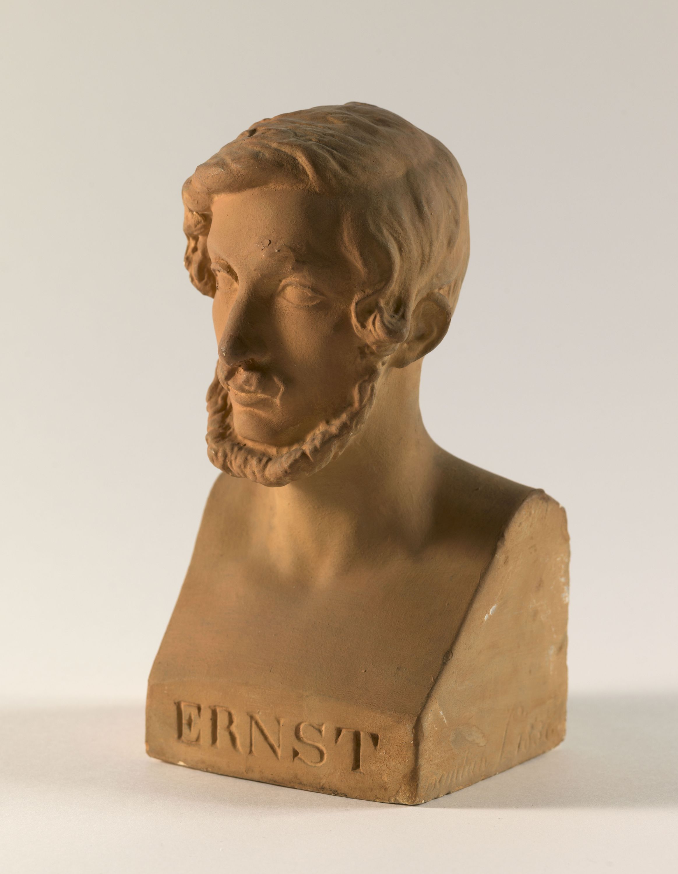 Jean Pierre Dantan, Portrait sérieux du violoniste autrichien, Heinrich-Wilhelm Ernst (1814-1865).