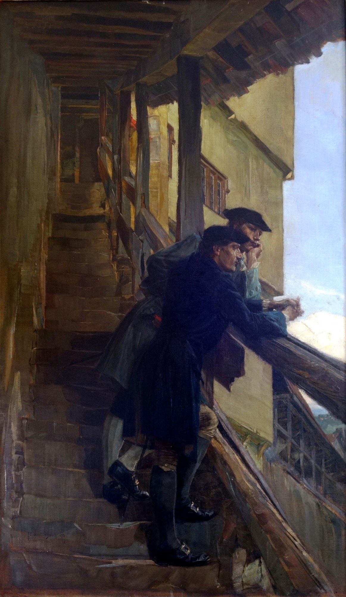 Robert von Haug, "Treppe zur Esslinger Burg"