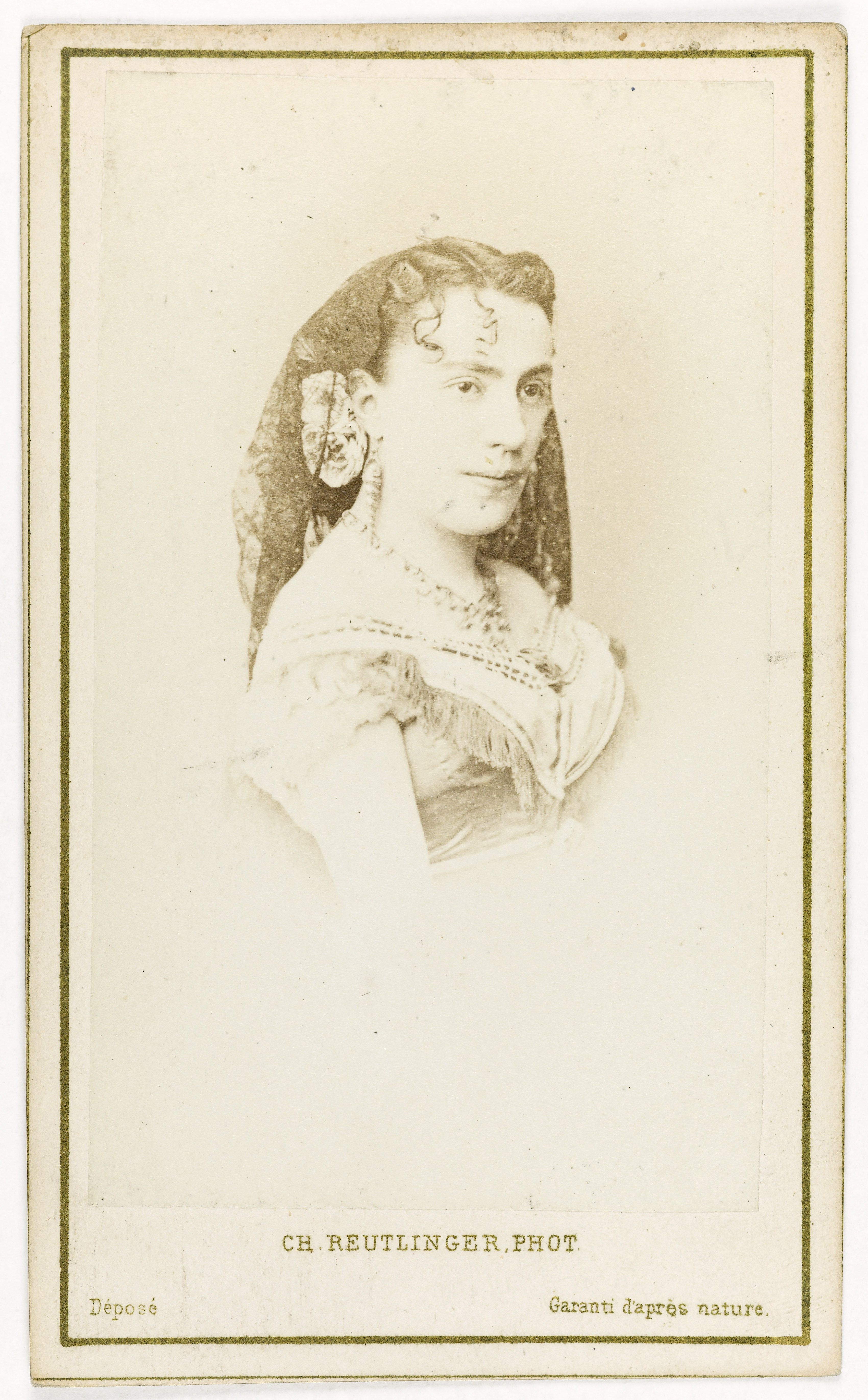 Charles Reutlinger, Portrait de Thérésa, (Emma Thérèse dite Valadon, épouse de Mr Guilloreau, 1837-1913), chanteuse comique.
