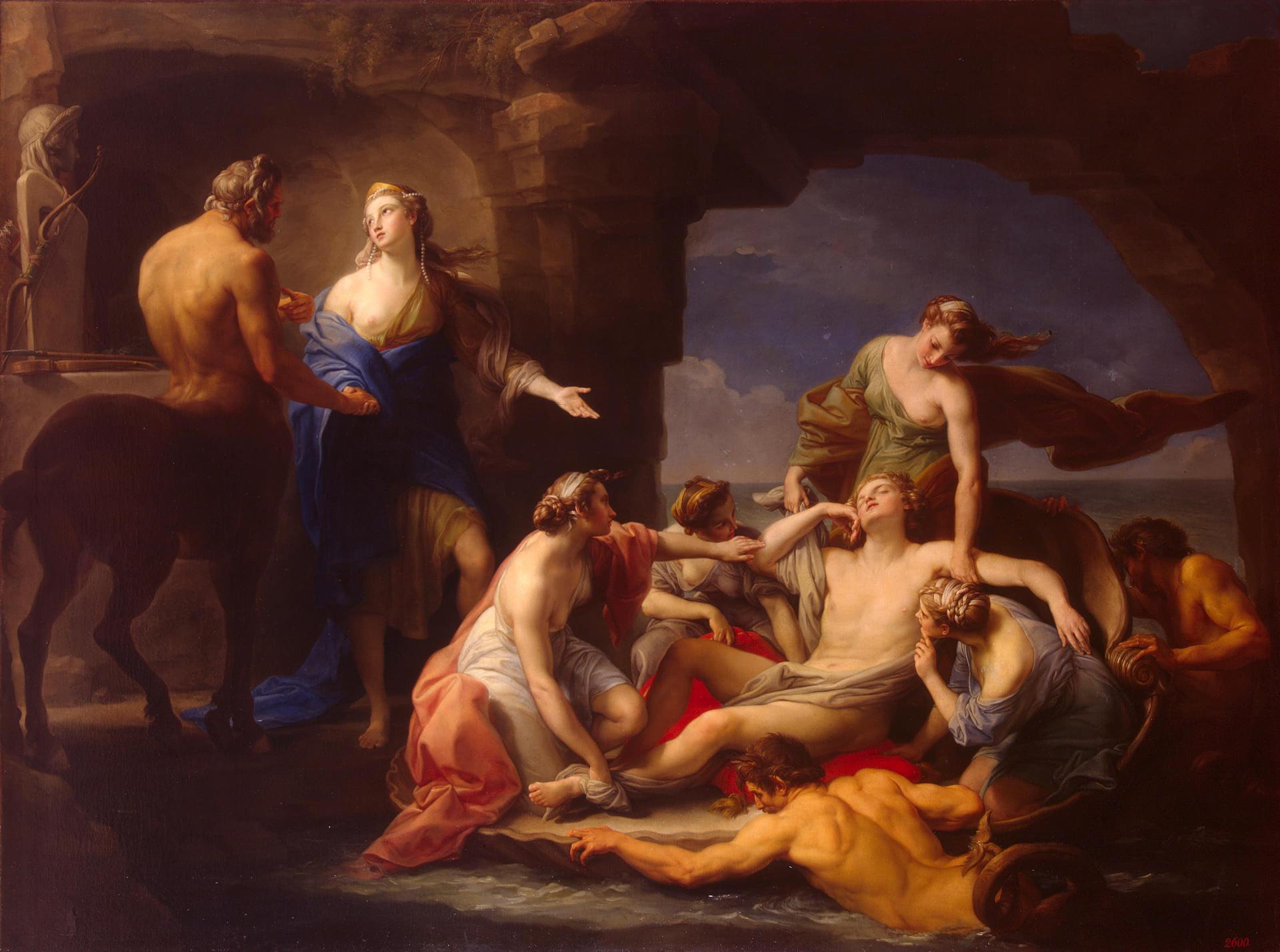 Pompeo Batoni, Thetis takes Achilles from the Centaur Chiron