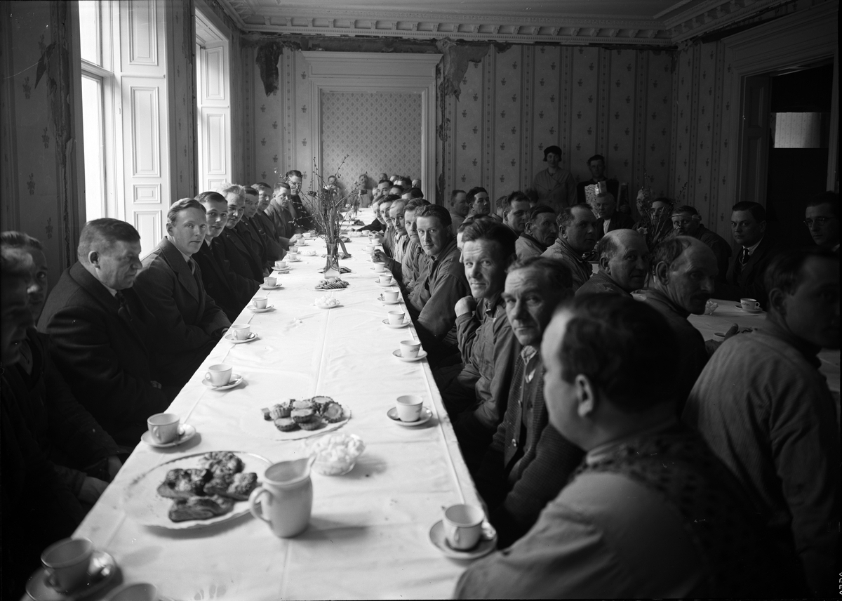Paul Sandberg, Kaffebjudning, Uppsala 1937
