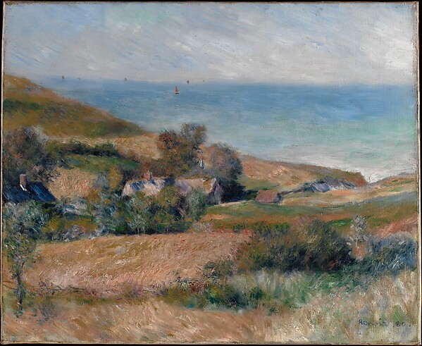 Auguste Renoir, View of the Seacoast near Wargemont in Normandy