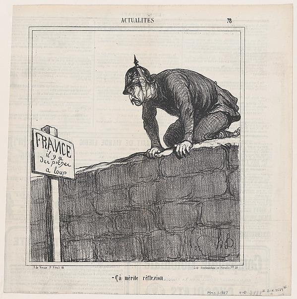 Honoré Daumier, This requires some thought, from "News of the Day"