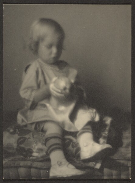 Louis Fleckenstein, [Child with Apple]