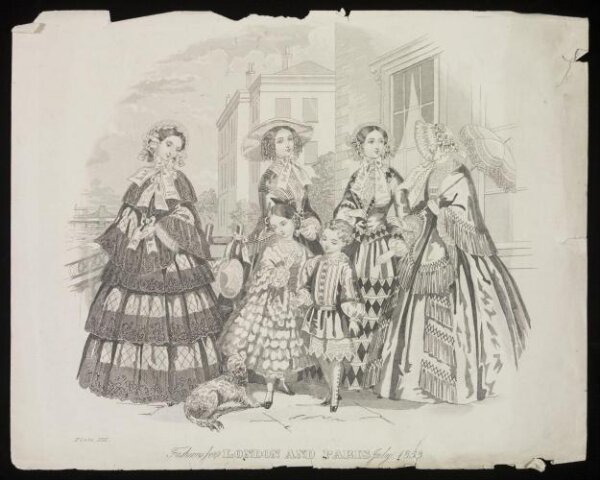 Unknown, Fashions for London and Paris January 1854