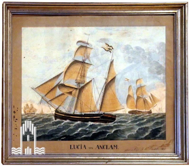 Unknown artist, Aquarell: "Lucia von Anklam"