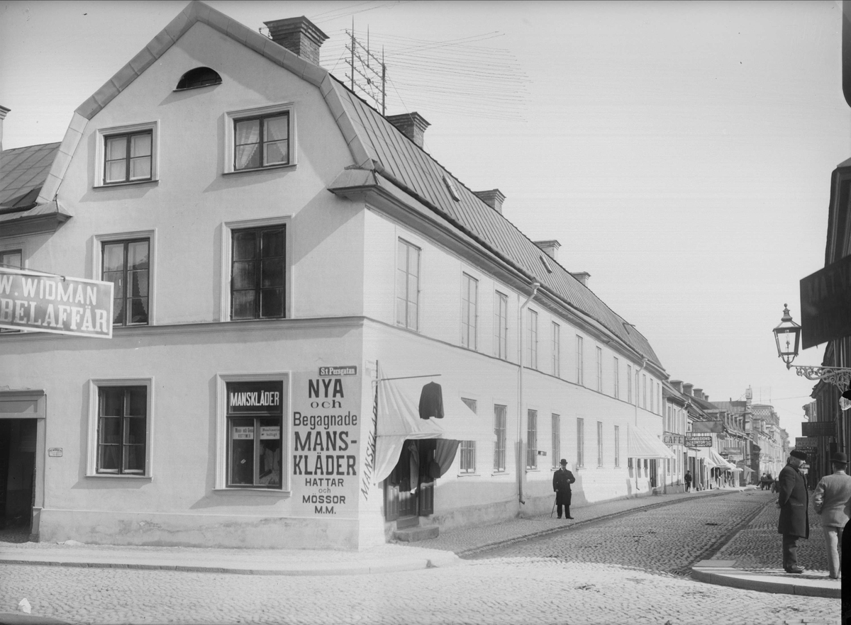 Alfred Dahlgren, Dragarbrunnsgatan från S:t Persgatan, Dragarbrunn, Uppsala 1901 - 1902