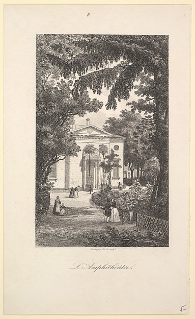 Charles-François Daubigny, Amphitheater of the Botanical Gardens, Paris