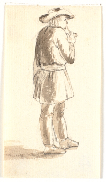 Wilhelm Bendz, Stående piberygende mand