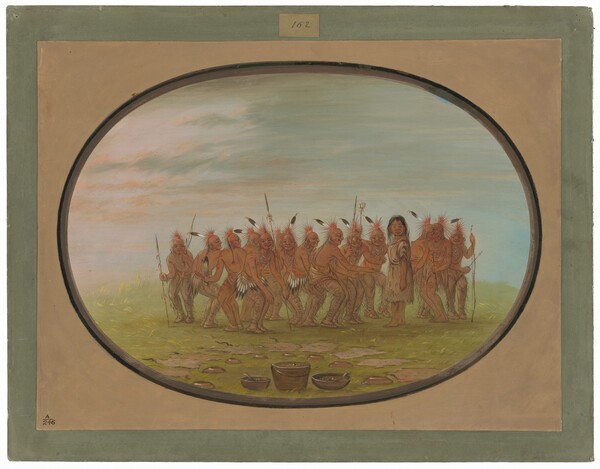 George Catlin, Dance to the Berdache - Saukie