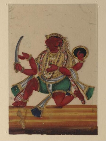 Unknown, One of twelve paintings of Hindu deities.